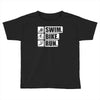 v6 swim bike run Toddler T-shirt