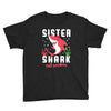 sister shark doo doo doo family matching Youth Tee