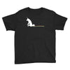 unicorn scooting on the floor Youth Tee