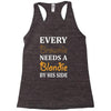 Every Brownie Needs A Blondie By His Side Racerback Tank
