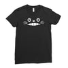 totoro smiling face   cute neko cat kawaii japanese anime otaku gift t Ladies Fitted T-Shirt