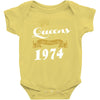 queens are born in 1974 Baby Onesie