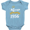 kings are born in 1956 Baby Onesie