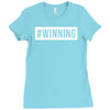 #winning printed Ladies Fitted T-Shirt