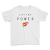 latina power with cute heart Youth Tee