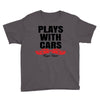 Plays With Cars Youth Tee