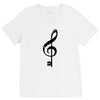 the music is the key V-Neck Tee