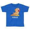 yoga pug exhale Toddler T-shirt