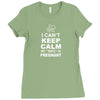 I Cant Keep Calm My Wife Is Pregnant Ladies Fitted T-Shirt