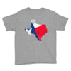 Eroded Texas Map With Flag Youth Tee