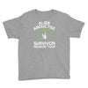 alien abductee survivor tour ufo nerd geek comic funny Youth Tee