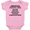 Smartass August Girl Baby Onesie