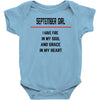 September Girl Baby Onesie