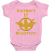 District 12 We Salute You Baby Onesie