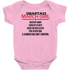 Smartass March Girl Baby Onesie