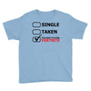 too busy playing fortnite (black) Youth Tee