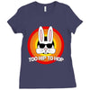 too hip to hop   bunny easter Ladies Fitted T-Shirt