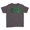 santa green glitter Youth Tee
