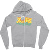 pizza campfire story Zipper Hoodie