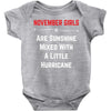 November Girls Baby Onesie