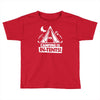 white ink camping is in tents funny Toddler T-shirt