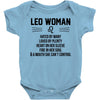 Leo Woman Baby Onesie