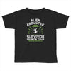 alien abductee survivor tour ufo nerd geek comic funny Toddler T-shirt