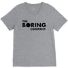 the boring company black logo V-Neck Tee