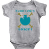 IT'S NEVER A CRIME TO EXIST Franky  One Piece Baby Onesie