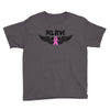 angel wing believe breast cancer Youth Tee