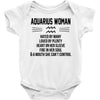 Aquarius Woman Baby Onesie