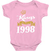 kings are born in 1998 Baby Onesie