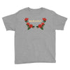 badassy with roses Youth Tee