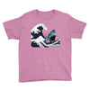 Great White Wave Shark Youth Tee