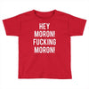 hey moron! 1 Toddler T-shirt