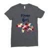 mama bear floral Ladies Fitted T-Shirt