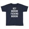 hey moron! 1 Toddler T-shirt