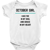October Girl Baby Onesie