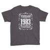 vintage made in 1983 perfectly aged a living legend Youth Tee