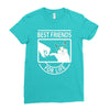 cat best friends for life Ladies Fitted T-Shirt