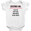 December Girl Baby Onesie