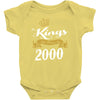 kings are born in 2000 Baby Onesie