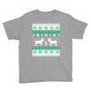 reindeer christmas ugly sweater Youth Tee