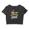 kings are born in 2000 Crop Top