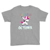 october born unicorns Youth Tee