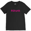 #drunk hashtag neon pink V-Neck Tee