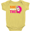 She Wants The D - Dunkin Donuts Baby Onesie