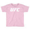 ufc white logo Toddler T-shirt
