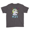 unicorns are born in may cute unicorn Youth Tee