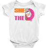 She Wants The D - Dunkin Donuts Baby Onesie